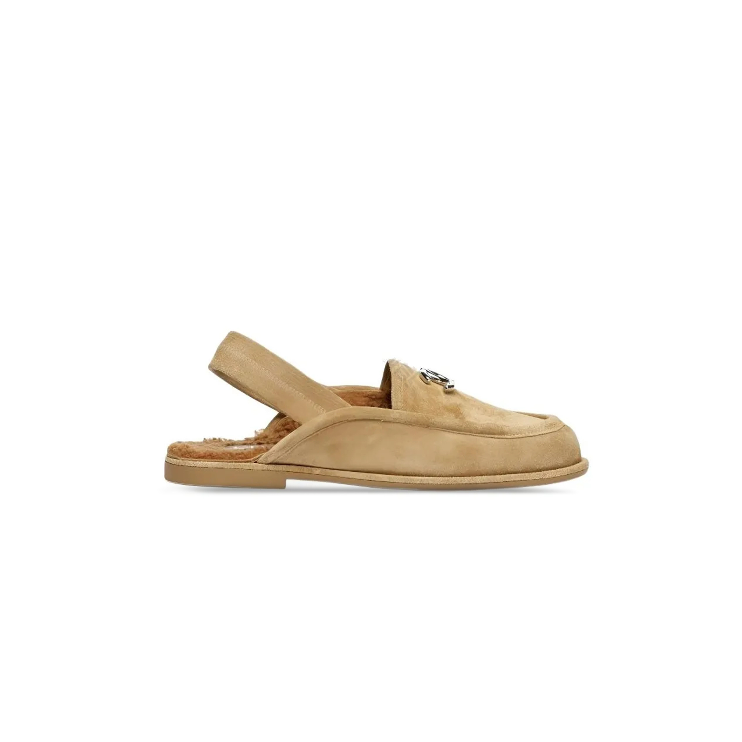 Ch**el 25a suede flat loafers brown g46601